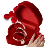 Par Alianças Prata 4mm Namoro Compromisso + Anel Solitário