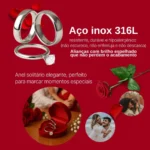 Par Alianças Prata 4mm Namoro Compromisso + Anel Solitário