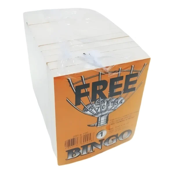 Conjunto Cartelas 15 Blocos Jogo Bingo 1500 Folhas 10cm Org