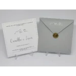 Convite Casamento Cinza Com Lacre De Cera E Hot (opcional)