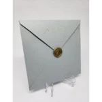 Convite Casamento Cinza Com Lacre De Cera E Hot (opcional)