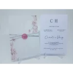 Convite Casamento Com Lacre De Cera Rosê