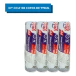 Copo 700ml Transparente Liso Pp C/100 Copão Drink Dose