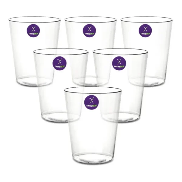 06 Copo Acrílico Cristal 270ml Drink Festa Gurmet Premium