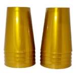 Copo Acrílico Resistente 300ml Dourado Ouro - 10 Unid