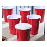 Copo Americano 25un Beer Pong Red Cup Vermelho Azul Preto
