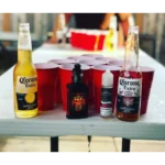 Copo Americano 25un Beer Pong Red Cup Vermelho Azul Preto
