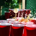 Copo Americano 25un Beer Pong Red Cup Vermelho Azul Preto