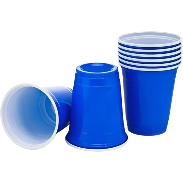 Copo Americano 300ml Blue Cup Beer Pong - 25 Unid Cor Azul