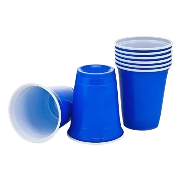 Copo Americano 300ml Red E Blue Cup Beer Pong - 25 Unid