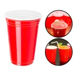 Copo Americano 400ml Vermelho Red Cup Beer Pong - 25 Und