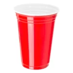 Copo Americano 400ml Vermelho Red Cup Beer Pong - 25 Und