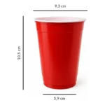 Copo Americano Beer Pong Copaza Us Cup Vermelho 440ml 25und