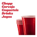 Copo Americano Beer Pong Copaza Us Cup Vermelho 440ml 25und