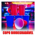 Copo Americano Beer Pong Red Cup 50un Vermelho Azul Preto
