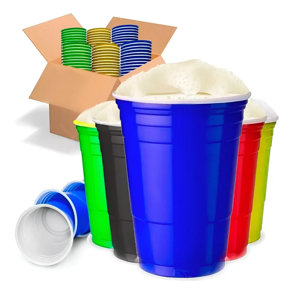 Copo Americano Beer Pong Red Cup 50un Vermelho Azul Preto Copo Americano Beer Pong Red Cup 50un Vermelho Azul Preto