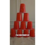 Copo Americano Descartável Beer Pong Vermelho 100 Unidades