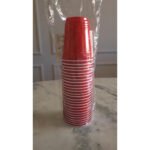 Copo Americano Descartável Beer Pong Vermelho 50 Unidades