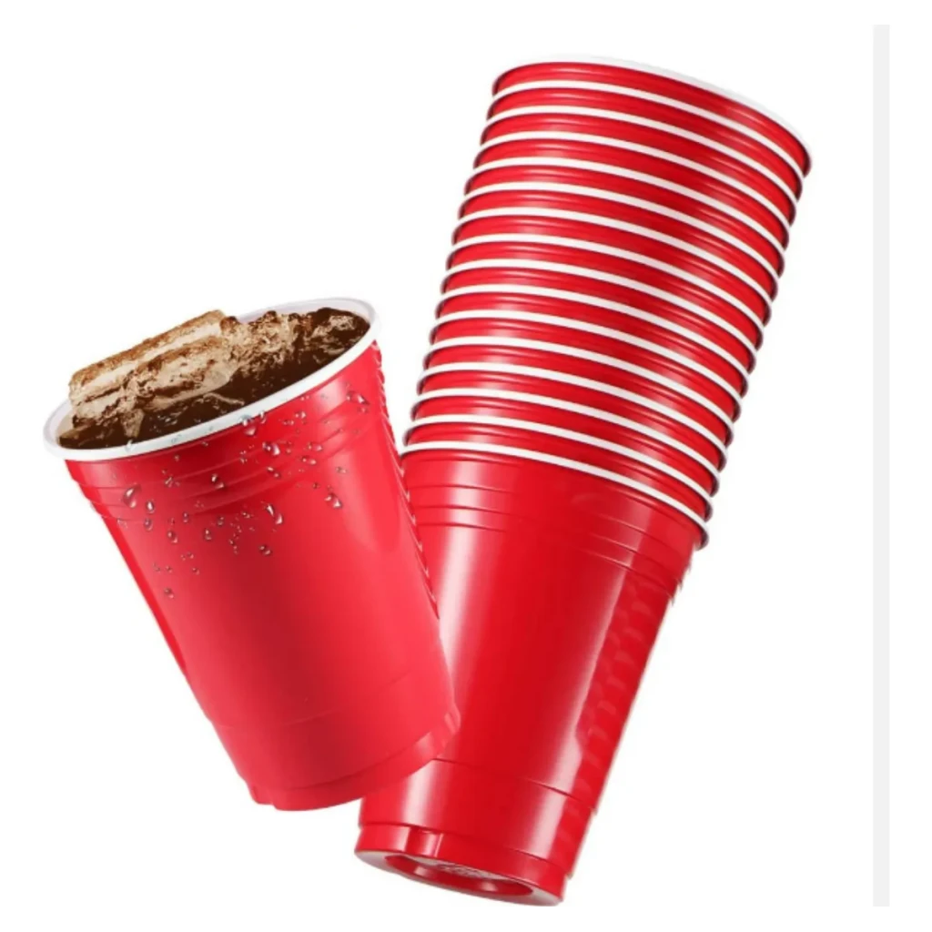 Copo Americano Red Cup Beer Pong Descartável 100 Un Vermelho Copo Americano Red Cup Beer Pong Descartável 100 Un Vermelho