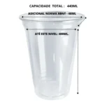 Copo Chopp Descartável 400 Ml Cerveja Festa Resistente 100u - Transparente