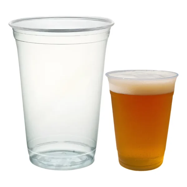 Copo Chopp Descartável 400 Ml Cerveja Festa Resistente 100u - Transparente