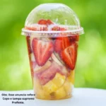 Copo Com Tampa 150ml Prafesfa Transparência E Elegância 100u