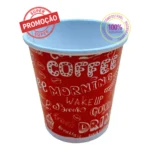 Copo De Papel 110ml Standart Coffe Vermelho Descartável Papel Biodegradável Boxbe C/ 100un