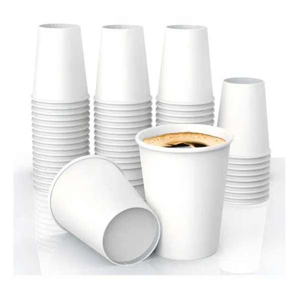 Copo de Papel 180ml Branco Descartável Papel Biodegradável Bello Festas C/ 100un