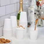 Copo De Papel 200ml Branco Biodegradável Térmico C/200 Copos