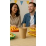 Copo Papel 60ml Café Expresso Chá 100copos Biodegradável Cor Kraft