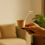 Copo Papel 60ml Café Expresso Chá 100copos Biodegradável Cor Kraft