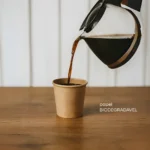 Copo Papel 110ml Café Expresso Chá 100copos Biodegradável Cor Preto Com Branco