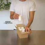 Copo Papel 110ml Café Expresso Chá 100copos Biodegradável Cor Preto Com Branco