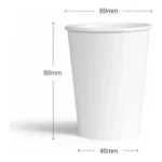 Copo De Papel Biodegradavel 200ml Branco - Pacote Com 50und