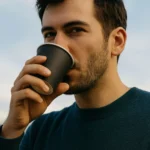 Copo Papel 200ml Café Expresso Chá 100copos Biodegradável Cor Branco E Preto