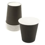 Copo Papel 200ml Café Expresso Chá 100copos Biodegradável Cor Branco E Preto