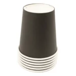 Copo Papel 200ml Café Expresso Chá 100copos Biodegradável Cor Branco E Preto