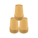 Copo Papel 200ml Café Expresso Chá 100copos Biodegradável Cor Kraft