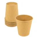 Copo Papel 200ml Café Expresso Chá 100copos Biodegradável Cor Kraft