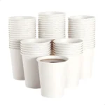 Copo Papel 200ml Café Expresso Chá 100copos Biodegradável Cor Branco