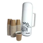 Copo Papel 60ml Kraft Café Bio Térmico - 50 Unid