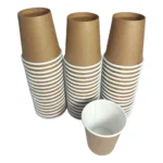 Copo Papel 60ml Kraft Café Bio Térmico - 50 Unid
