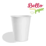 Copo Papel Para Cafe Branco 200ml Descartavel Com 100un