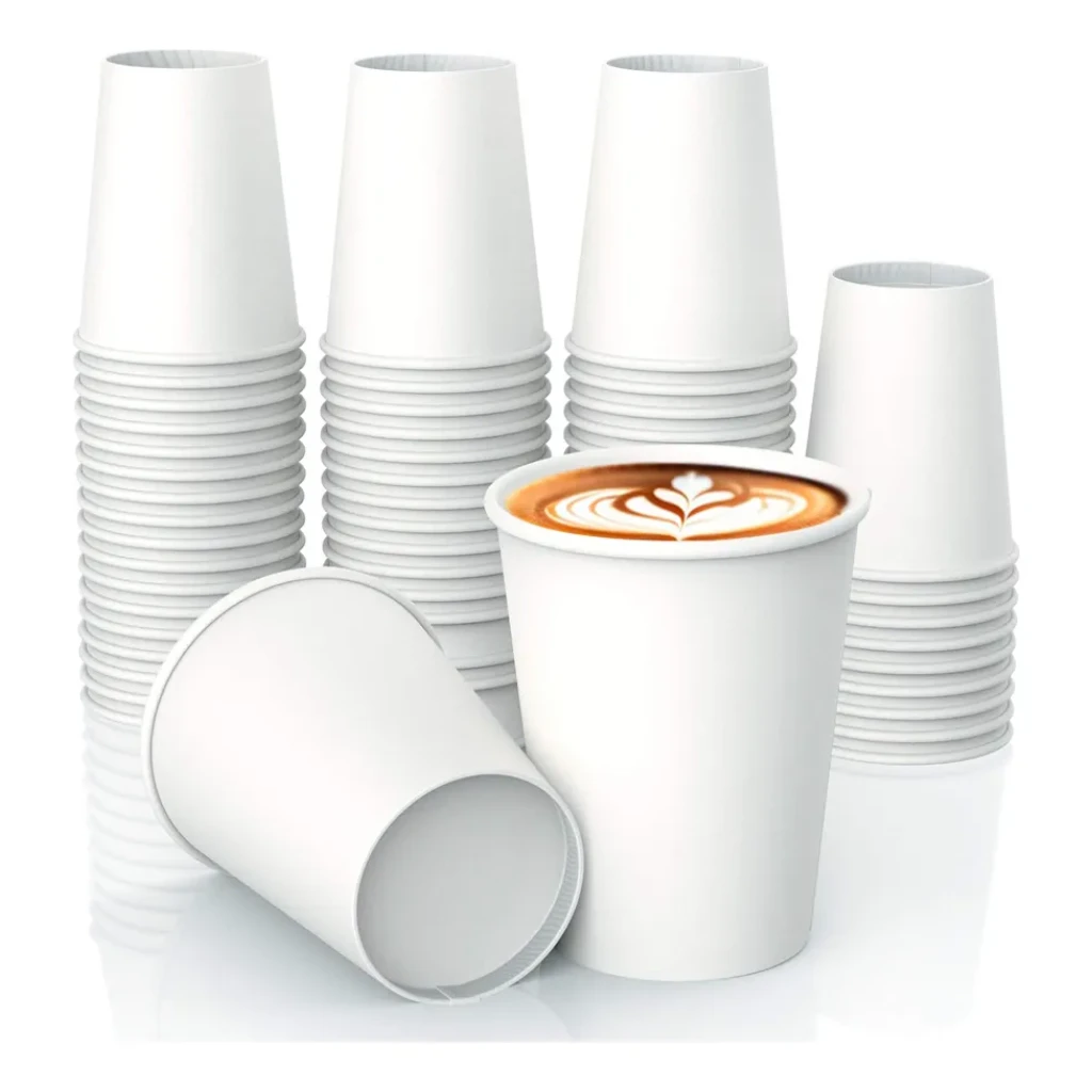 Copo Papel Para Cafe Branco 200ml Descartavel Com 100un Copo Papel Para Cafe Branco 200ml Descartavel Com 100un