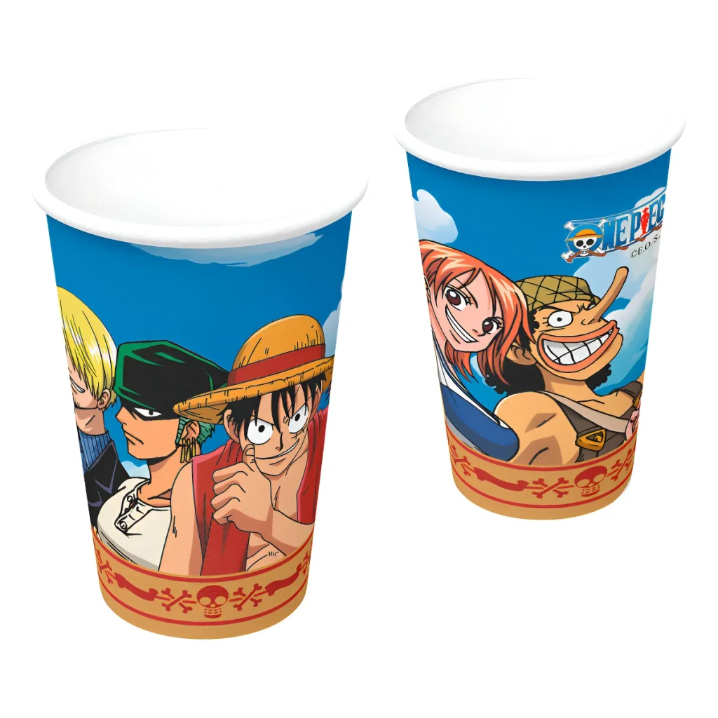 Copo De Papel Festa One Piece - 200 Ml - 8 Unidade Copo De Papel Festa One Piece - 200 Ml - 8 Unidade