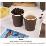 Copo De Papel Preto 200ml *biodegradável - 100 Un