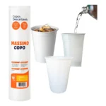 Copo Descartável 200ml Branco Resistente Água 100un BelloCopo