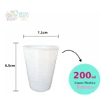 Copo Descartável 200ml Branco Resistente Água 100un BelloCopo