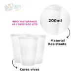 Copo Descartável 200ml Branco Resistente Água 100un BelloCopo