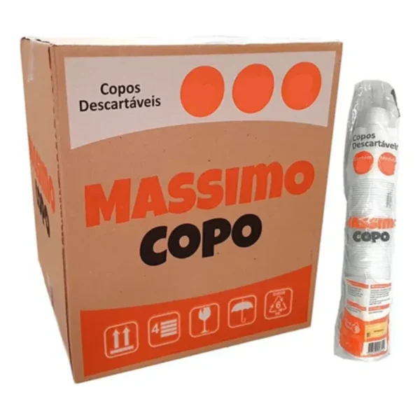 Copo Plastico Descartavel 200ml Agua Ps Caixa 2500un